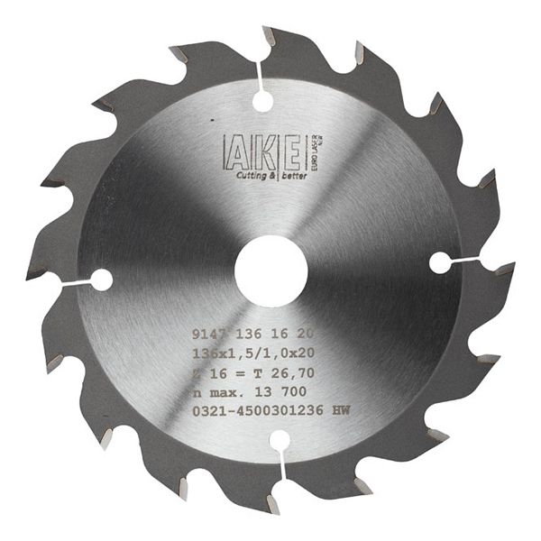 MTR-03 Cirkelzaagblad Hout 136 X 1,5/1,0/ 16W