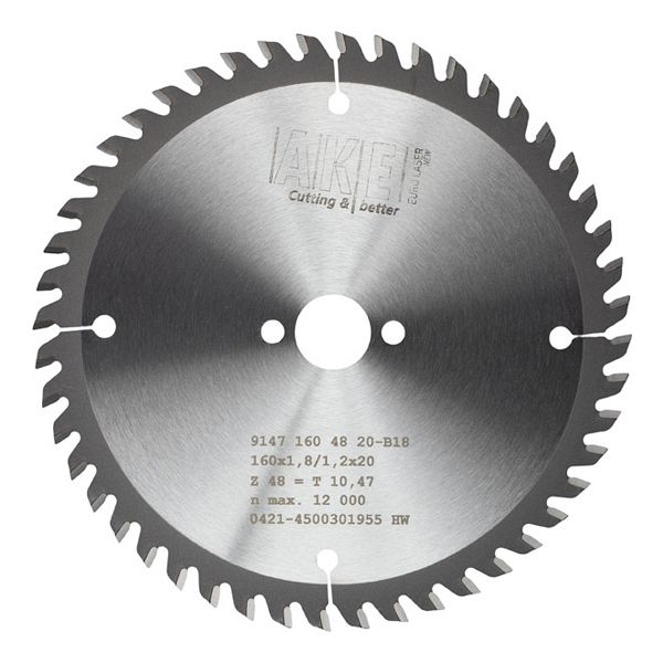 MTR-15 Cirkelzaagblad Trespa 160 X 1,8/1,2 Z= 48 TF Pos.