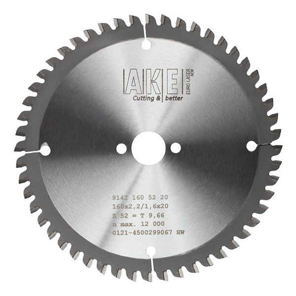 MTR-17 Cirkelzaagblad Aluminium 160 X 2,2/1,6 Z=52 TF Neg.